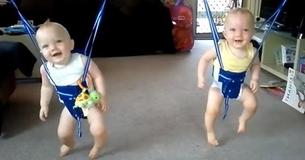 Baby Twins Dance To Johnny Cash Baby Twins Dance To Johnny Cash
