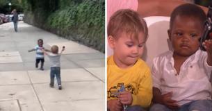 Cute Hugging Toddlers Make Appearance On Ellen Degeneres Show Cute Hugging Toddlers Make Appearance On Ellen Degeneres Show