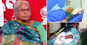 Une Indienne de 74 ans est susceptible d'être la plus vieille mère au monde après avoir donné naissance à des jumeaux après une FIV alors qu'elle essayait d'avoir des enfants depuis 60 ans Une Indienne de 74 ans est susceptible d'être la plus vieille mère au monde après avoir donné naissance à des jumeaux après une FIV alors qu'elle essayait d'avoir des enfants depuis 60 ans
