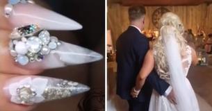 Bride Gets Father's Ashes Glued To Her Fake Nails So He's Able To 'Walk Her Down The Aisle' At Her Wedding Bride Gets Father's Ashes Glued To Her Fake Nails So He's Able To 'Walk Her Down The Aisle' At Her Wedding