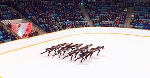 Bohemian Rhapsody Starts Playing And Ice Skaters Perform Synchronized Dance Bohemian Rhapsody Starts Playing And Ice Skaters Perform Synchronized Dance