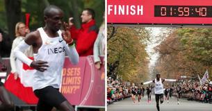 Eliud Kipchoge Is Now The First Person Ever To Run A Marathon In Under Two Hours Eliud Kipchoge Is Now The First Person Ever To Run A Marathon In Under Two Hours