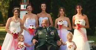 Dying Army Veteran's Last Wish Is Fulfilled As He Walks All 7 Of His Daughters Down The Aisle Dying Army Veteran's Last Wish Is Fulfilled As He Walks All 7 Of His Daughters Down The Aisle