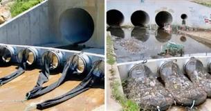 A Town Installed Drainage Nets In Its Water Reserve To Mitigate Plastic Waste Issues A Town Installed Drainage Nets In Its Water Reserve To Mitigate Plastic Waste Issues