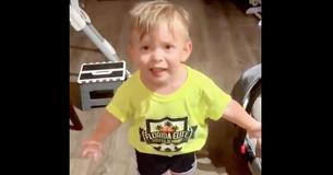 2-Year-Old Toddler Becomes Upset When Mom Forgets To Kiss Him Goodbye 2-Year-Old Toddler Becomes Upset When Mom Forgets To Kiss Him Goodbye