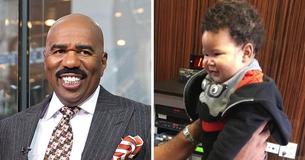 Steve Harvey's Grandson BJ Dressed Up In A Steve Harvey's Grandson BJ Dressed Up In A