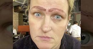 La primer sesión de microblading de una mamá la deja con cejas espantosas La primer sesión de microblading de una mamá la deja con cejas espantosas