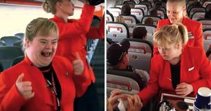 Woman With Down Syndrome Gets Dream Job As Flight Attendant For A Day Woman With Down Syndrome Gets Dream Job As Flight Attendant For A Day