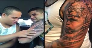 Hermano mayor se tatúa a su hermanito que tiene síndrome de Down y filma su reacción Hermano mayor se tatúa a su hermanito que tiene síndrome de Down y filma su reacción
