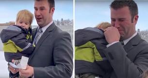 Padre viudo con siete hijos se pone a llorar con la sorpresa de su amigo invisible de 10.000 dólares Padre viudo con siete hijos se pone a llorar con la sorpresa de su amigo invisible de 10.000 dólares
