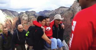 Man In Wheelchair Gets To Top Of Mountain With Help From Friends Man In Wheelchair Gets To Top Of Mountain With Help From Friends
