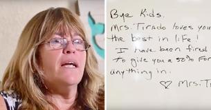 Maestra es despedida por poner ceros a sus estudiantes al no cumplir con sus tareas y escribe una nota en la pizarra Maestra es despedida por poner ceros a sus estudiantes al no cumplir con sus tareas y escribe una nota en la pizarra