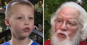 Santa Tells Boy Santa Tells Boy