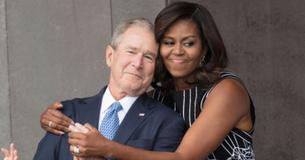 Michelle Obama Talks Friendship With George W. Bush After Controversy Over Him Sitting With Ellen Michelle Obama Talks Friendship With George W. Bush After Controversy Over Him Sitting With Ellen