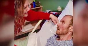 Terminal Husband Watches As Wife Sings 'Amazing Grace' Sitting Next To Him At The Hospital Terminal Husband Watches As Wife Sings 'Amazing Grace' Sitting Next To Him At The Hospital