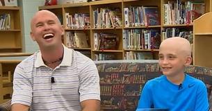 Teacher Shaves His Head To Show Solidarity With Student With Alopecia Teacher Shaves His Head To Show Solidarity With Student With Alopecia