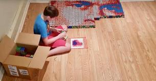 9-Year-Old Boy With Dyslexia Uses Rubik's Cubes To Create John Cena Portrait 9-Year-Old Boy With Dyslexia Uses Rubik's Cubes To Create John Cena Portrait