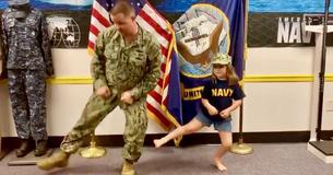 Daddy-Daughter Duo Come Up With Git Up Challenge, Adding Military Flair Daddy-Daughter Duo Come Up With Git Up Challenge, Adding Military Flair