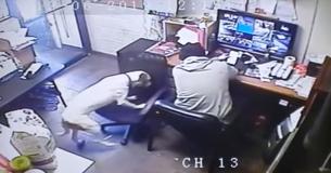 Dog Moves Chair Across Floor So He Can Sit Next To His Owner Dog Moves Chair Across Floor So He Can Sit Next To His Owner
