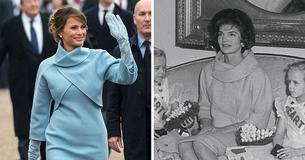 Melania Trump s'inspire de Jackie Kennedy lors de l'investiture de Trump Melania Trump s'inspire de Jackie Kennedy lors de l'investiture de Trump