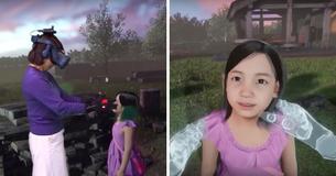 Grieving Mother Reunites With A Virtual Version Of Her Deceased Daughter Wearing VR Glasses Grieving Mother Reunites With A Virtual Version Of Her Deceased Daughter Wearing VR Glasses