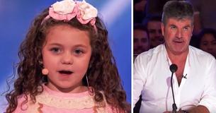 5-jarige zingt klassieker van Frank Sinatra en Simon stelt voor dat ze een afspraakje met zijn zoon moet maken 5-jarige zingt klassieker van Frank Sinatra en Simon stelt voor dat ze een afspraakje met zijn zoon moet maken