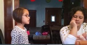 Young Girl With Beautiful Singing Voice Delivers An Angelic Performance At Her Kitchen Table Young Girl With Beautiful Singing Voice Delivers An Angelic Performance At Her Kitchen Table