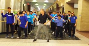 High School Teacher Fires Up Students By Dancing To 'Uptown Funk' With Whole School High School Teacher Fires Up Students By Dancing To 'Uptown Funk' With Whole School
