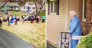Family Gets Creative To Celebrate Grandma's 95th Birthday Amid Coronavirus Pandemic Family Gets Creative To Celebrate Grandma's 95th Birthday Amid Coronavirus Pandemic