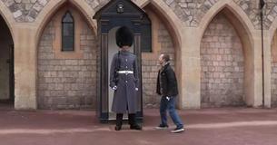 Man With Down Syndrome Approaches Brother On Queen's Guard When Sudden Reaction Sends Him Running Man With Down Syndrome Approaches Brother On Queen's Guard When Sudden Reaction Sends Him Running