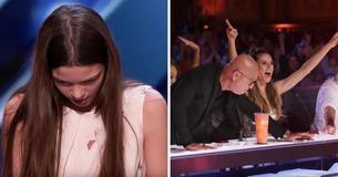 Une jeune fille nerveuse de 13 ans se transforme en rock star et obtient le Buzzer d'or Une jeune fille nerveuse de 13 ans se transforme en rock star et obtient le Buzzer d'or