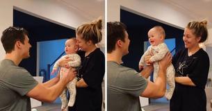 Shawn Johnson's Husband Andrew Gets Haircut For Charity, Their Five-Month-Old Baby Drew Has A Wonderful Reaction Shawn Johnson's Husband Andrew Gets Haircut For Charity, Their Five-Month-Old Baby Drew Has A Wonderful Reaction