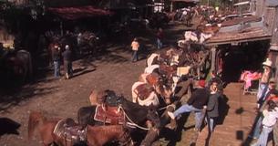 Old Western Cowboy Town In United States Does Not Allow Cars Old Western Cowboy Town In United States Does Not Allow Cars