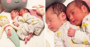 Twins Keep On Cuddling During Sleep Holding On To Unbreakable Bond Since Their Mother's Womb Twins Keep On Cuddling During Sleep Holding On To Unbreakable Bond Since Their Mother's Womb