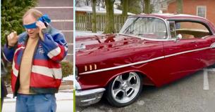 Un grand-père enlève de ses yeux le bandeau et frôle l'effondrement quand il découvre que son petit-fils a restauré sa Chevrolet de 1957 Un grand-père enlève de ses yeux le bandeau et frôle l'effondrement quand il découvre que son petit-fils a restauré sa Chevrolet de 1957