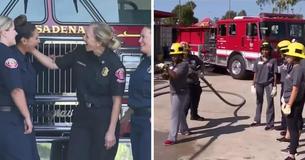 Fire Station Shift Consisted Of All-Female Crew For The First Time In History Fire Station Shift Consisted Of All-Female Crew For The First Time In History
