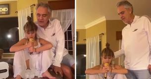 Andrea Bocelli y su hija Virginia forman el dueto más dulce del mundo Andrea Bocelli y su hija Virginia forman el dueto más dulce del mundo