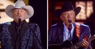 Alan Jackson And George Strait Sing 'Remember When' And 'Troubadour' At 2016 CMA Awards Alan Jackson And George Strait Sing 'Remember When' And 'Troubadour' At 2016 CMA Awards