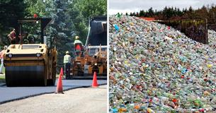 Empresa pavimenta las carreteras con plástico, y logra que duren 10 veces más que el asfalto Empresa pavimenta las carreteras con plástico, y logra que duren 10 veces más que el asfalto