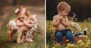 Demasiada ternura: esta fotógrafa se especializa en tomar imágenes de niños acurrucados con animales. Demasiada ternura: esta fotógrafa se especializa en tomar imágenes de niños acurrucados con animales.