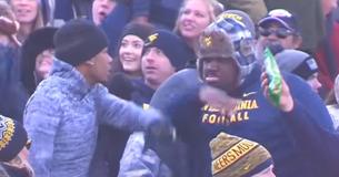 Two Guys Bump Into Each Other At Football Game Sparking Hysterical Dance-Battle That Steals The Show Two Guys Bump Into Each Other At Football Game Sparking Hysterical Dance-Battle That Steals The Show