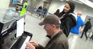 Delivery Worker Sits At Piano–Teaches Girl To Play Blues Music Delivery Worker Sits At Piano–Teaches Girl To Play Blues Music
