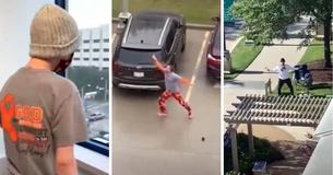 Every Tuesday, Texas Dad Performs A Show Outside Son's Hospital Window During Chemo Treatments Every Tuesday, Texas Dad Performs A Show Outside Son's Hospital Window During Chemo Treatments
