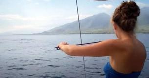 Woman Plays Violin Beautifully To The Point That Whales Breach Water In Order To Listen Woman Plays Violin Beautifully To The Point That Whales Breach Water In Order To Listen