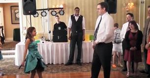 Father Hesitant When Daughter Wants To Dance But Busts Out His Moves And Steals The Spotlight Father Hesitant When Daughter Wants To Dance But Busts Out His Moves And Steals The Spotlight
