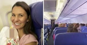 Un couple rentrant chez eux après avoir adopté un bébé reçoivent une fête prénatale improvisée des passagers de l'avion Un couple rentrant chez eux après avoir adopté un bébé reçoivent une fête prénatale improvisée des passagers de l'avion