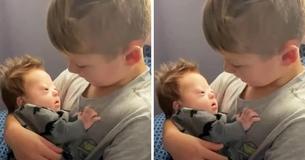 Boy Sweetly Performs '10,000 Hours' As He Holds Newborn Brother With Down Syndrome Boy Sweetly Performs '10,000 Hours' As He Holds Newborn Brother With Down Syndrome