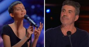 Woman's Song About Her Cancer Journey Brings Simon To Tears And Wins His Golden Buzzer Woman's Song About Her Cancer Journey Brings Simon To Tears And Wins His Golden Buzzer