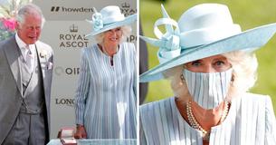 Herzogin Camilla ist der Inbegriff von Eleganz im blauen Kleid und passender Maske am ersten Tag von Royal Ascot Herzogin Camilla ist der Inbegriff von Eleganz im blauen Kleid und passender Maske am ersten Tag von Royal Ascot