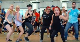 Niñas asistieron a clase de baile, pero fueron sus mamás las que se robaron el show Niñas asistieron a clase de baile, pero fueron sus mamás las que se robaron el show